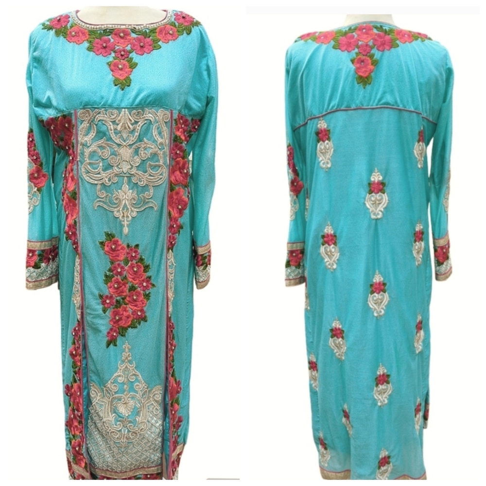 Indian Kurta Saree Dress Large